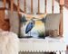 Blue Heron In The Golden Hour Throw Pillow Machine Washable, Indoor Outdoor Decorative Pillow For Couch, Bed Or Patio, 14Hx14W_maomaolike.com