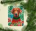 Vizsla Christmas Porcelain Ornament Christmas Tree Hanging Decorations For Home Christmas Holiday, Rectangle, Gift, Multicolor_maomaolike.com