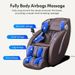 Massage Chair Full Body, Zero Gravity SL-Track Shiatsu Massage Recliner Chair With Body Scan, Airbags, Foot Rollers, Deep Yoga Stretch, Heating (Black)_maomaolike.com