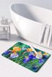 Tennessee Iris In Watercolor Memory Foam Kitchen Mat Machine Washable Anti-Fatigue Mat Cushion Comfort Bath Mat Or Kitchen Rug_maomaolike.com