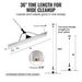 VEVOR Landscape Rake, 36" Head Aluminum Landscape Rake, Lake Rake With 102.36" Adjustable Extension Handle, Rope And Float, For Loosening Soil, Lawn Care, Ing Lake, Garden, Pond_maomaolike.com