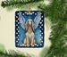 Afghan Hound My Angel Porcelain Ornament Christmas Tree Hanging Decorations For Home Christmas Holiday, Rectangle, Gift, Multicolor_maomaolike.com
