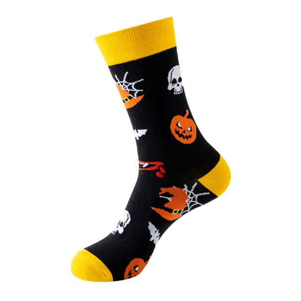 Unisex Halloween sock trend tube women's socks Skull vampire pumpkin bat funny socks men's fashion socks_maomaolike.com
