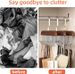 Belt Hanger,Wooden Belt Organizer For Closet, 360° Rotating Tie & Belt Rack For Storage With 16 Hooks, Sturdy Belt Holder Space Saver For Belt, Tie, Bra, Scarf, Tank Top Accessories_maomaolike.com