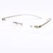 Unisex Frameless reading glasses 125 degrees 175 degrees men's and women's fashion plastic frameless cutting edge glasses_maomaolike.com