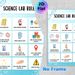 Science Lab Rules Painting Poster, Informative Cartoon-style Lab Safety Guidelines Poster, Clearly Displays Essential Lab Regulations, Suitable For_maomaolike.com