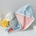 Two Color Antibacterial Fleece Water Absorbing Dry Hair Cap Towel_maomaolike.com