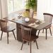 Folding Dining Table 3-in-1 Space-Saving Drop Leaf Kitchen Table With Lockable Wheels For The Kitchen, Dining Area, Workshop And Home Office_maomaolike.com