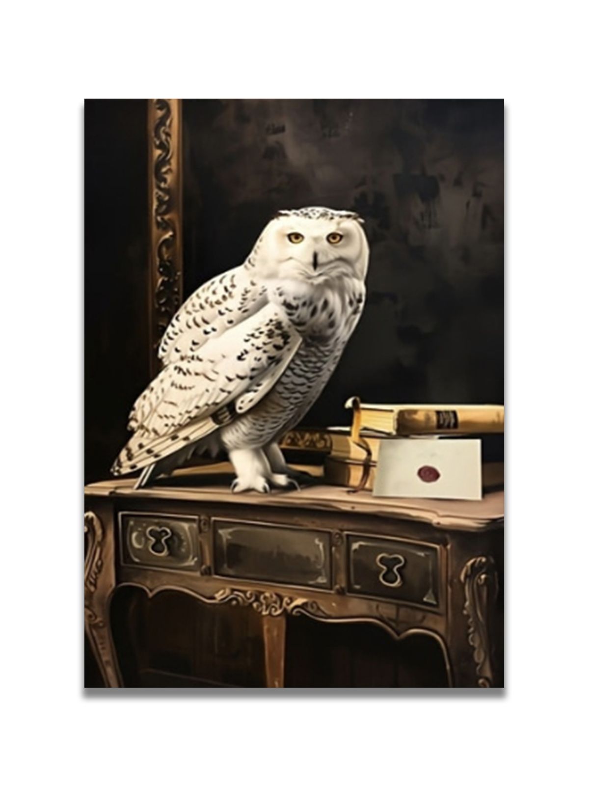 Retro-inspired Fantasy Theme Featuring Owls, Deer, And Phoenixes, With Striking Chiaroscuro Effects, Evoking An Uplifting Spiritual Energy._maomaolike.com