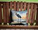 Blue Heron Barely Lit Sky Throw Pillow Machine Washable, Indoor Outdoor Decorative Pillow For Couch, Bed Or Patio, 14Hx14W_maomaolike.com