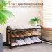 Home Furniture Stackable Retractable Shoe Rack Stainless Steel Door Simple Storage Dormitory Assembly Slippers Shoe Rack Durable_maomaolike.com