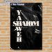 Spiritual Typography Painting Poster, Sleek Monochrome Glossy Text Poster, Inspirational "God Is Peace" Message Ideal For Home, Prayer Space_maomaolike.com