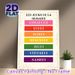 French Days Of The Week Painting Poster, Colorful Vintage Decorative Poster, Clear French Weekday Text Design, Great For French Language Learning_maomaolike.com