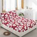 Love Couples Polyester Skin Friendly Bed Mattress Protector Fitted Sheet_maomaolike.com