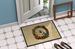 Samoyed Christmas Flowers Doormat Front Door Mat Indoor Outdoor Rugs For Entryway, Non Slip Washable Low Pile, 24H X 36W_maomaolike.com