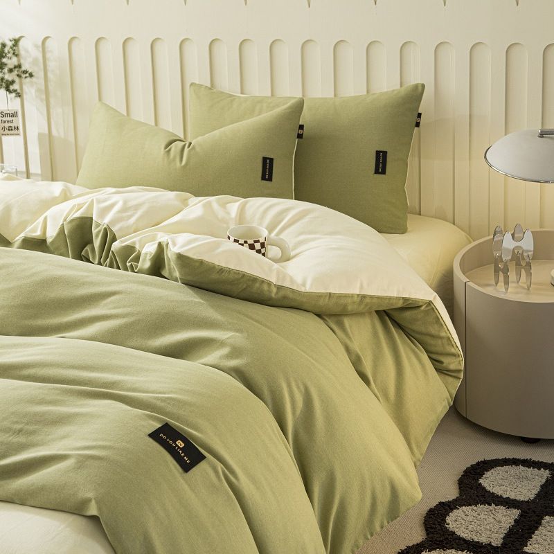 Piece 150x200x230 Student Dormitory Double Single Duvet Cover Full Brushed Cotton Factory Wholesale_maomaolike.com
