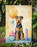 Airedale Terrier Happy Birthday Garden Flag Mailbox Flag Decorative Yard Flag Banner Outside Patio Artwork Yard Flower Beds, Garden Size, Multicolor_maomaolike.com