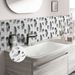 20*20cm*30 Pieces Set Feather Pattern Peel And Stick Tile Stickers – Waterproof Self-Adhesive Wall Decals For Bathroom & Kitchen Backsplash_maomaolike.com