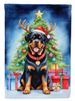 Rottweiler Christmas Reindeer House Flag Large Porch Sleeve Pole Decorative Outside Yard Banner Artwork Wall Hanging, Polyester, House Size, Multicolor_maomaolike.com
