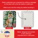 Skookum Cat By The Christmas Tree Porcelain Ornament Christmas Tree Hanging Decorations For Home Christmas Holiday, Rectangle, Gift, Multicolor_maomaolike.com