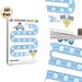 Astronaut Race Themed Reward Chart Painting Poster, Cute Cartoon Style Spaceman Driving Rocket Car On Track Poster, Practical Progress-tracking Option_maomaolike.com