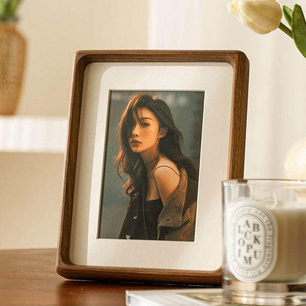 Black Walnut Solid Wood Frame For Display, High-end 6inch 8inch And Photo Printing Into Empty Frames_maomaolike.com
