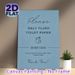 Bathroom Reminder Painting Poster, Minimalist Light Blue Text & Line Art Poster, Clearly States Toilet Flushing Rules, Ideal For Home Restroom, Public_maomaolike.com