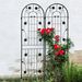 2 Pack Metal Garden Trellis 71" X 19.7" Rustproof Trellis For Climbing Plants Outdoor Flower Support Black_maomaolike.com