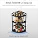 Kitchen Storage Countertop Triangle Corner Spice Organizer Multi-Functional Seasoning Rack_maomaolike.com