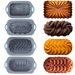 Silicone Cake Baking Set-Rectangular Pans with Lotus, Spiral, Braided, and Classic Patterns,Pudding, Breads, Cakes,Kitchen Baking Tools_maomaolike.com