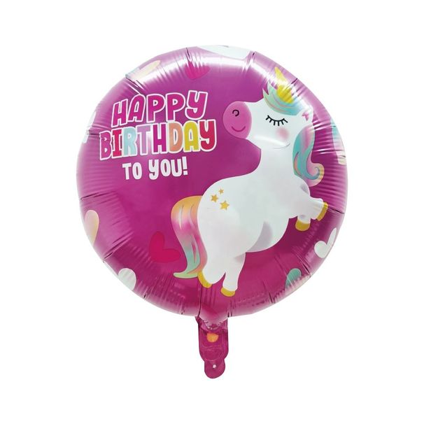 12 Pieces 45cm Happy Birthday Aluminum Foil 4D Balloon Large Round Shape Helium Foil Balloons Floating Balloon Colorful Balloon Party Decoration Supplies For Birthday Party_maomaolike.com