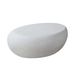 43.31''Fiberglass Elliptical Coffee Table For Living Room Vintage Table,Matte Rocks Table Front Of The Sofa, Irregular Center Table_maomaolike.com