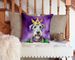 Irish Wolfhound King Of Mardi Gras Throw Pillow Machine Washable, Indoor Outdoor Decorative Pillow For Couch, Bed Or Patio, 14Hx14W_maomaolike.com