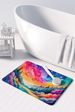 Dusty Miller In Color Memory Foam Kitchen Mat Machine Washable Anti-Fatigue Mat Cushion Comfort Bath Mat Or Kitchen Rug_maomaolike.com