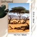 Desert Camel Painting Poster, Serene Realistic Desert Landscape Poster, Natural Wilderness Scene Ideal For Living Room And Office Wall Decor_maomaolike.com