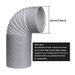 NEW 1.5MFlexible Air Conditioner Exhaust Pipe Vent Hose Duct Outlet UK_maomaolike.com