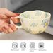 Ceramic Mugs Coffee Cups Hand Pinched Irregular Flower Milk Tea Cup Ins Korean Style Oatmeal Breakfast Mug Drinkware Kitchen_maomaolike.com