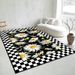 Living Room Rug,Large Rug,Oversized, Gold Leaves Design,Bedroom Rug,Soft And Thick, Machine Washable, Thickened Rug, Bedside Rug,Decorative Indoor Rug_maomaolike.com