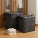 Foldable Wardrobe Storage Bag, Large Capacity Storage Box, Household Double Zipper Organizer Bag With Handles For Clothes And Quilts_maomaolike.com