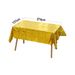 137 X 274cm Plastic Tablecloth Rectangle Table Covers Metallic Party Tablecloth Foil Table Cover For Birthday Wedding Christmas Gold 12PCS_maomaolike.com