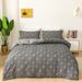 Solid Color Cut Flower Square Shape Quilt Cover Full Size_maomaolike.com