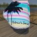 Round Beach Towel Hawaiian Coconut Palm Active Printing Cut Velvet Absorbent Thickened Cotton Tassel Beach Towel_maomaolike.com