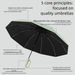 Fully Automatic Ring-buckle Umbrella, Extra Large, Portable, Reinforced, Thickened, Sturdy, Wind-resistant, With Hook, Suitable Fo_maomaolike.com
