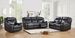 Electric Power Loveseat Recliner, Leather Power Reclining Sofa With USB Ports, Cup Holders For Living Room-Black_maomaolike.com