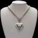 Fashion New Silver Color Heart Pendant Necklace Stainless Steel Retro Simple Personality Punk Style Men And Women_maomaolike.com