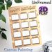 Birthday Tracker Painting Poster, Warm-toned Festive Birthday-themed Poster, Monthly Blank Frames With Party Accents To Record Birthday Dates, Ideal_maomaolike.com