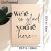 Welcome Quote Painting Poster, Elegant Mixed-font Calligraphic Text With Delicate Bow Accent Poster, Warm Welcoming Decor, Ideal For Entryway, Living_maomaolike.com