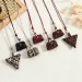 LATS Retro Cute Small Leather Bag Long Necklace For Women Fashion Sweater Chain Neck Hanging Jewelry Versatile Accessory_maomaolike.com
