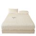 Compressed Cross-Border Winter Rabbit Fur Plush Sheet Single Piece Mattress Protector Thickened Milk Coral Fleece Bed Cover_maomaolike.com