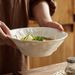 Rock Pattern Soup Household Large Hat-shaped Salad Creative Ceramic Noodle Bowl High-end Specialty Hotel Tableware_maomaolike.com